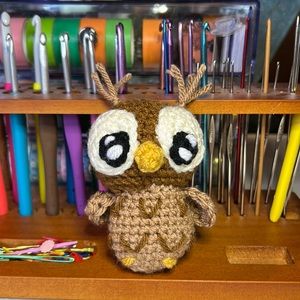 Small Amigurumi owl🦉handmade crocheted owl toy